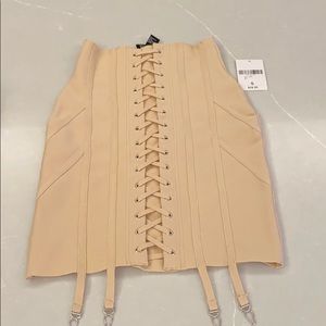 nude bandage skirt